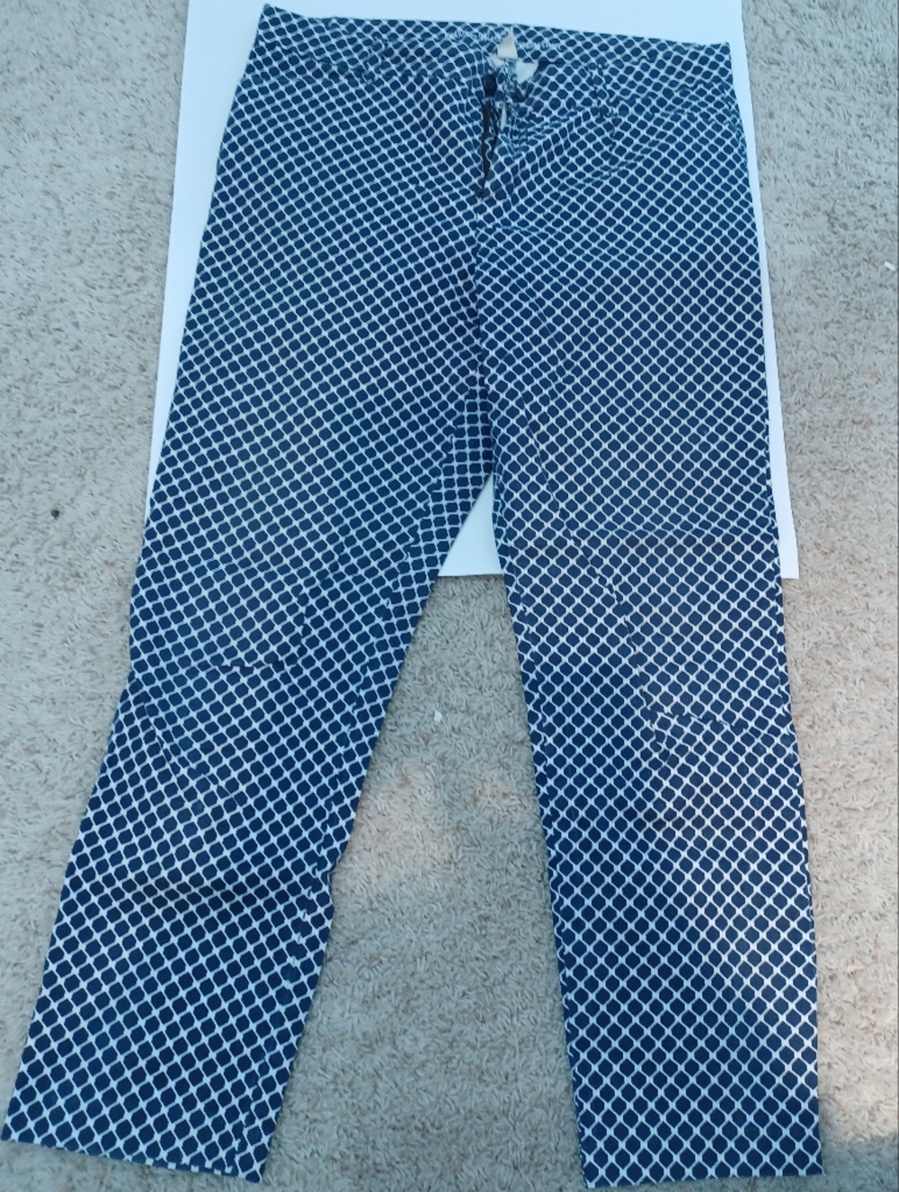 Womens Geometric Stretch Pants